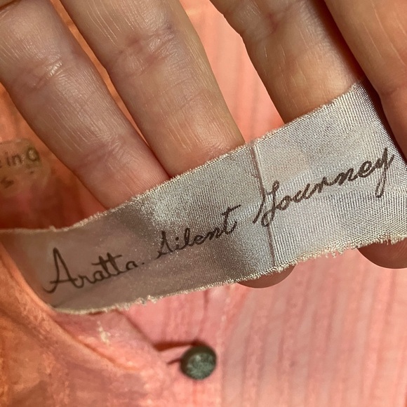 Aratta Silent Journey Embroidered Pink Sleeveless Dress - Picture 7 of 10